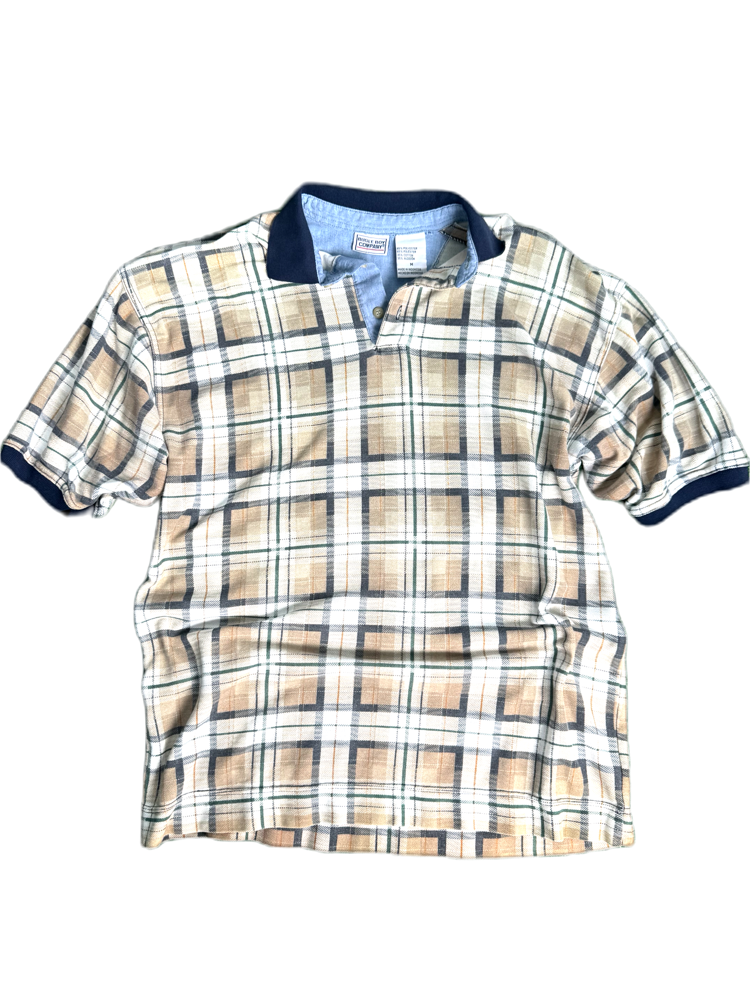 90s Bugle Boy Company Plaid Polo
